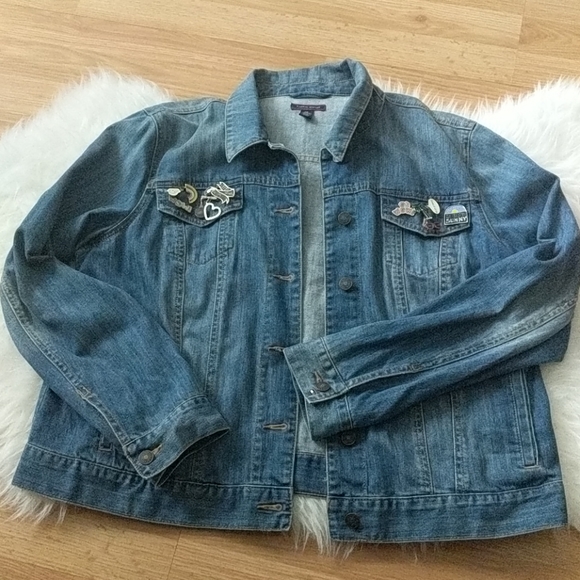 Viintage 90s Style Tommy Hilfiger Denim Jacket - Picture 1 of 7